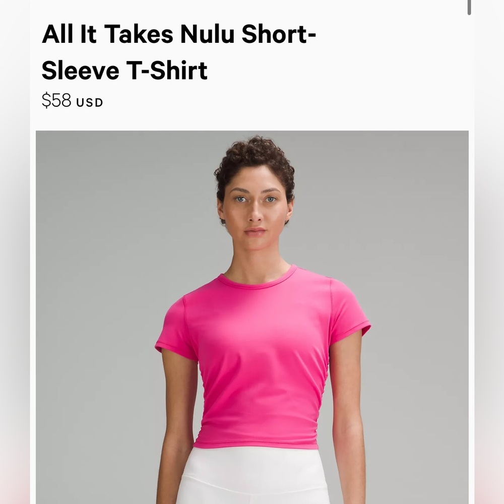 Lululemon All It Takes Nulu Short-Sleeve T-Shirt